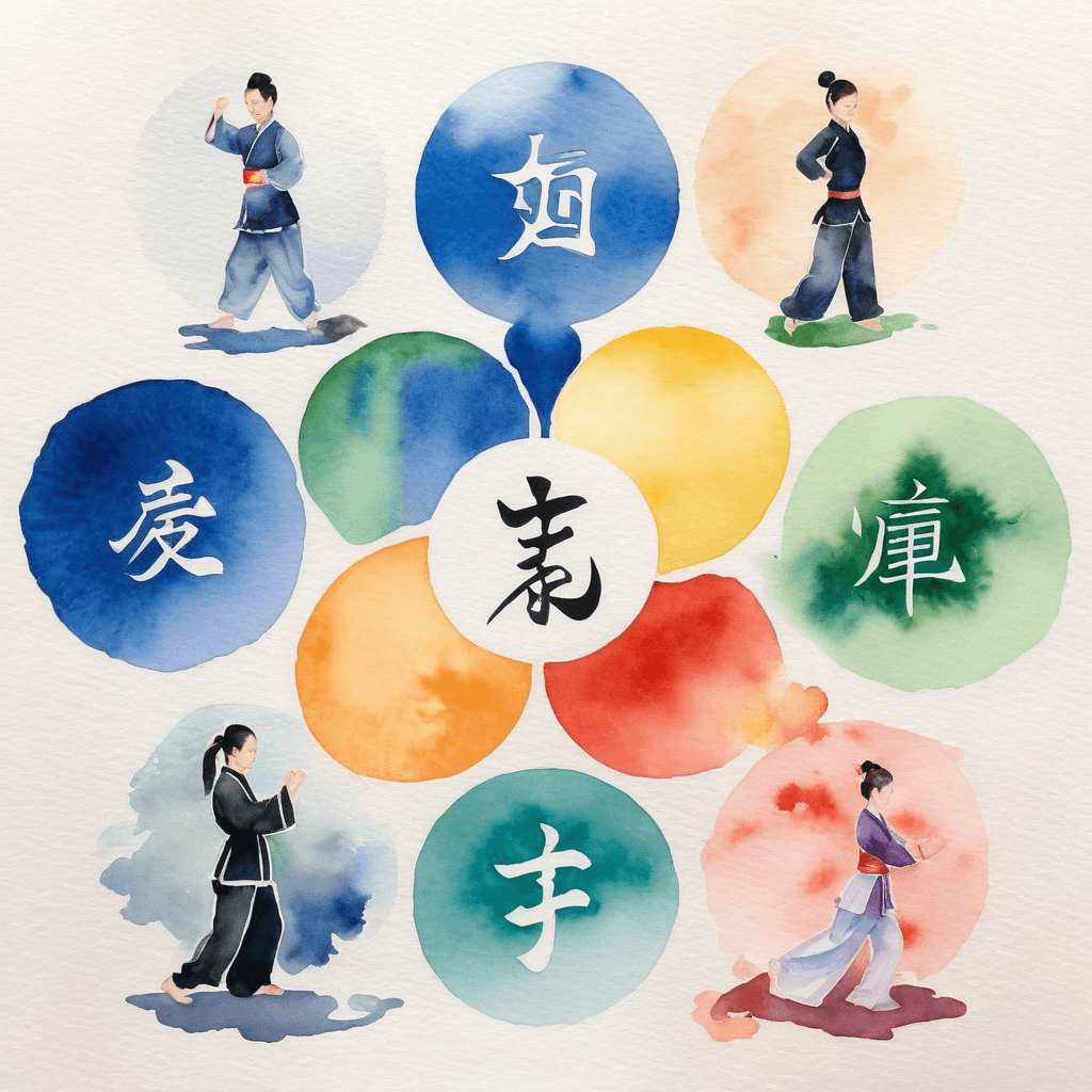 Chinese 5 Elementen en Qigong-oefening